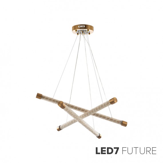 Loft Industry Modern - Diamond Rope Chandelier